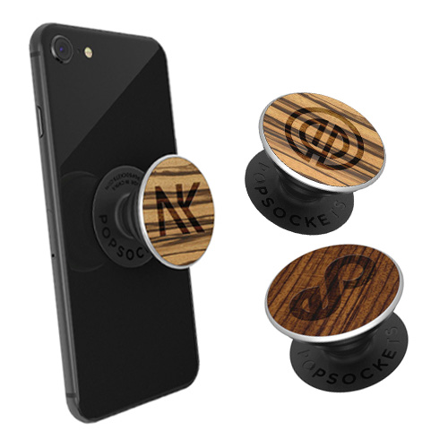 Popsocket van hout | Eco relatiegeschenk